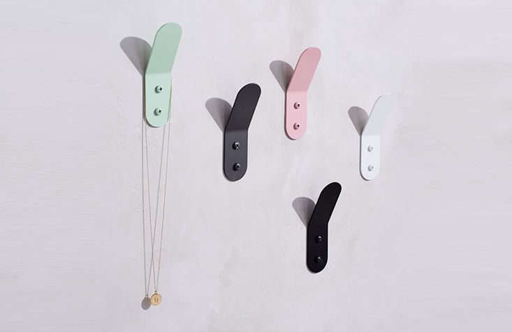 the low profile bent metal wall hook by la based designer eric trine is availab 22