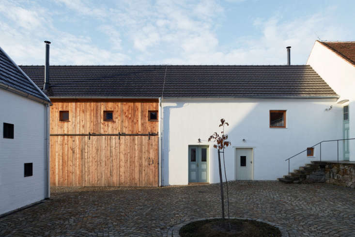 a series of farm buildings in the south bohemian region of the czech republic w 33