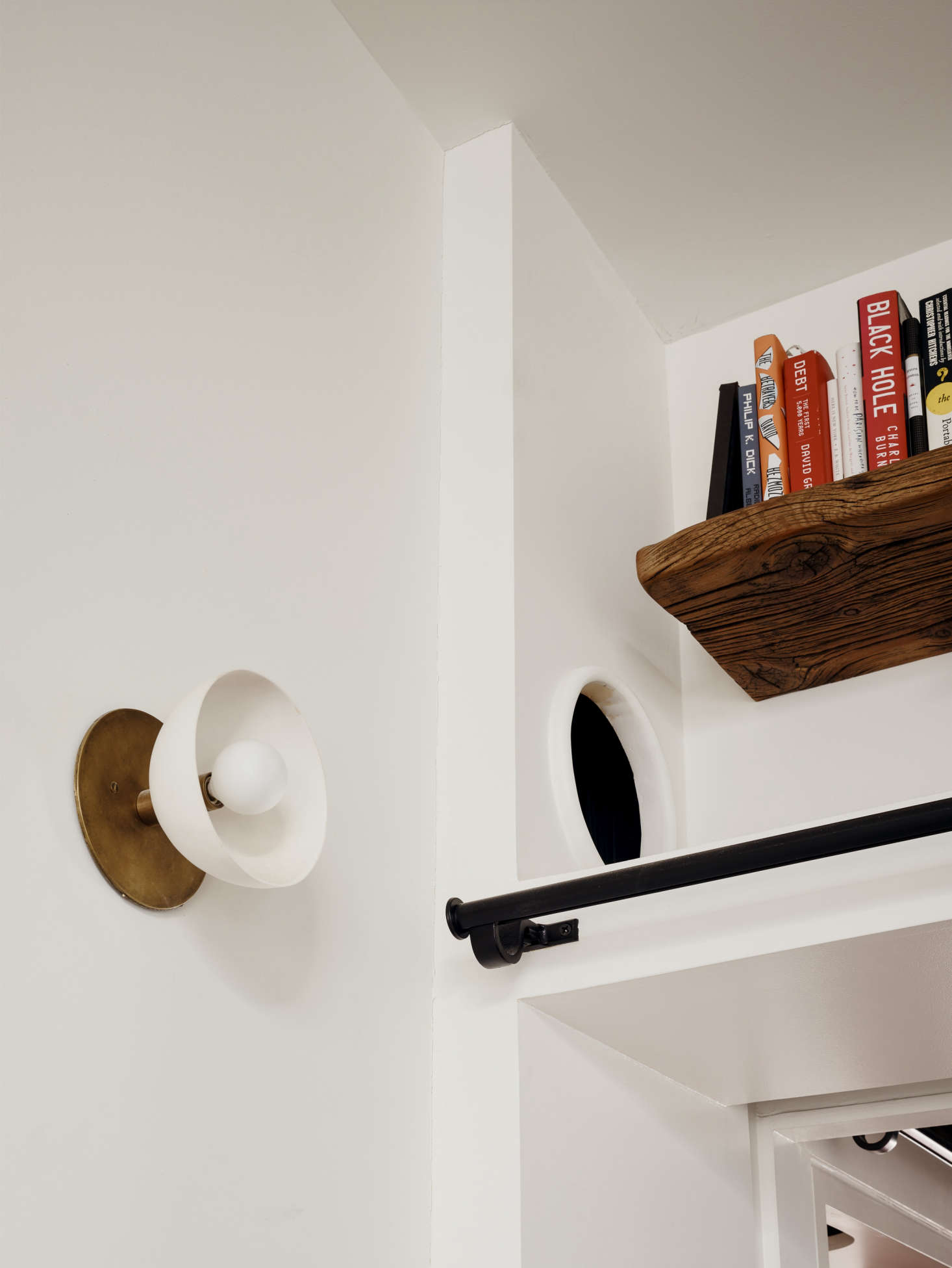 In a Brooklyn Heights apartment by General Assembly, storage platforms double as walkways for the owners’ cats. See more in Before & After: In Brooklyn Heights, a Petite Flat Transformed.