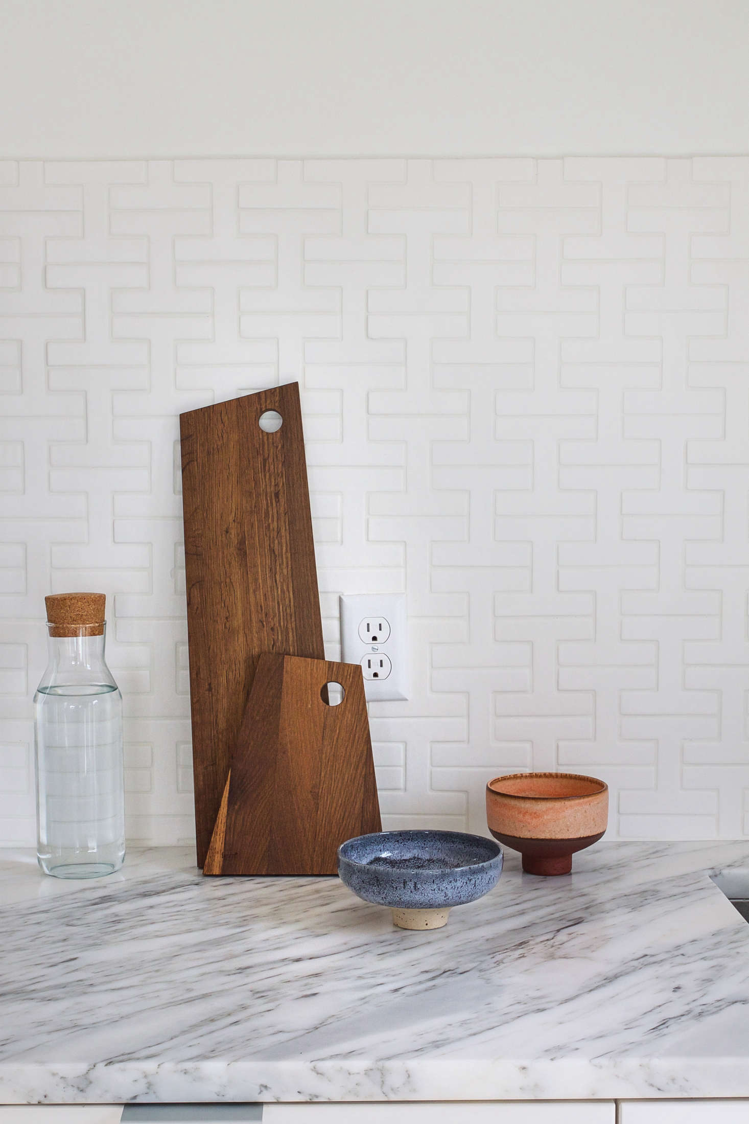 Discovered via Remodelista, ceramic bowls by Studio Arhoj are paired with Ferm Living
