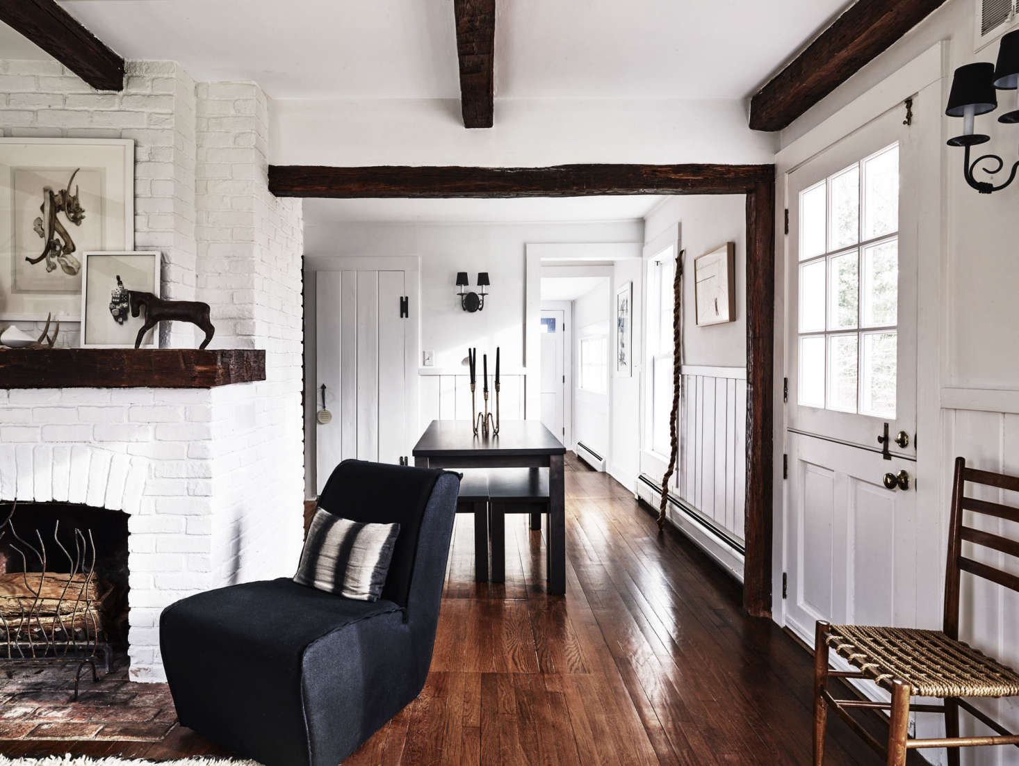 Cosmetic historic house remodel using little more than white paint and