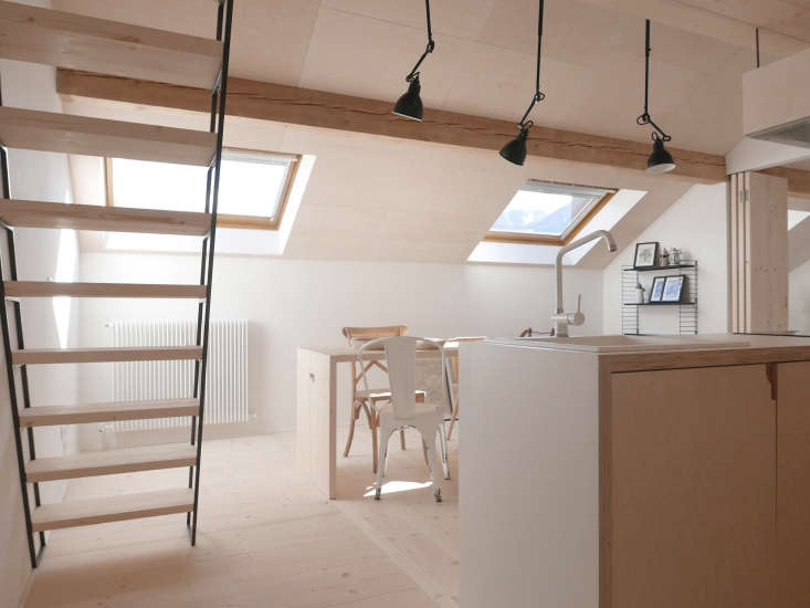 the most inventive cutout shape? an organic notch in a light filled chalet 22