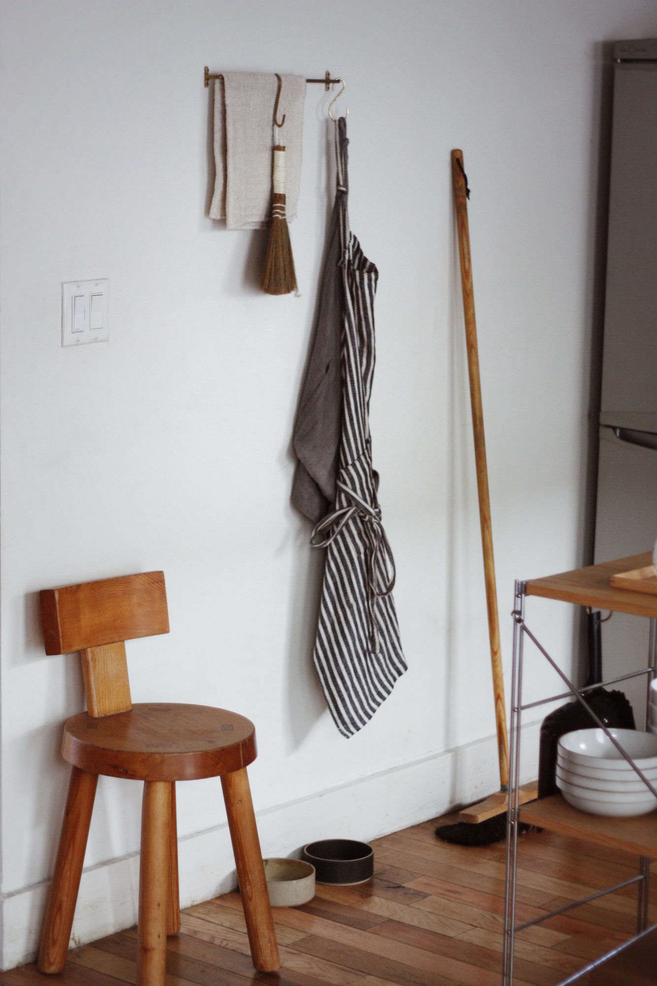 Why hide the utility closet if your cleaning supplies are this nice?