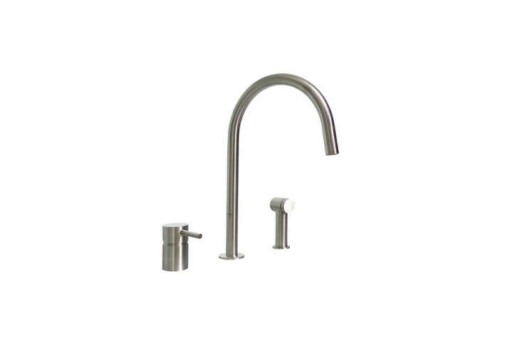 the mgs faucets f\2 r sp kitchen faucet in stainless steel is a two hole instal 27