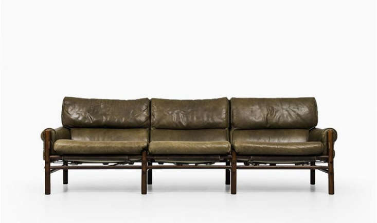 the kontiki sofa by swedish designer arne norell has a beech frame with leather 14