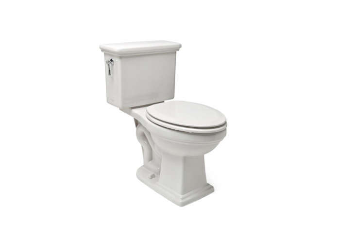 the waterworks otis two piece high efficiency watercloset has vintage molding t 24