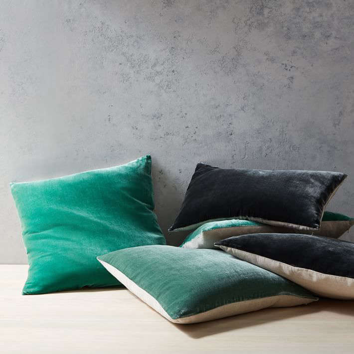 west elm&#8\2\17;s luxe velvet pillow covers are made of viscose and s 19