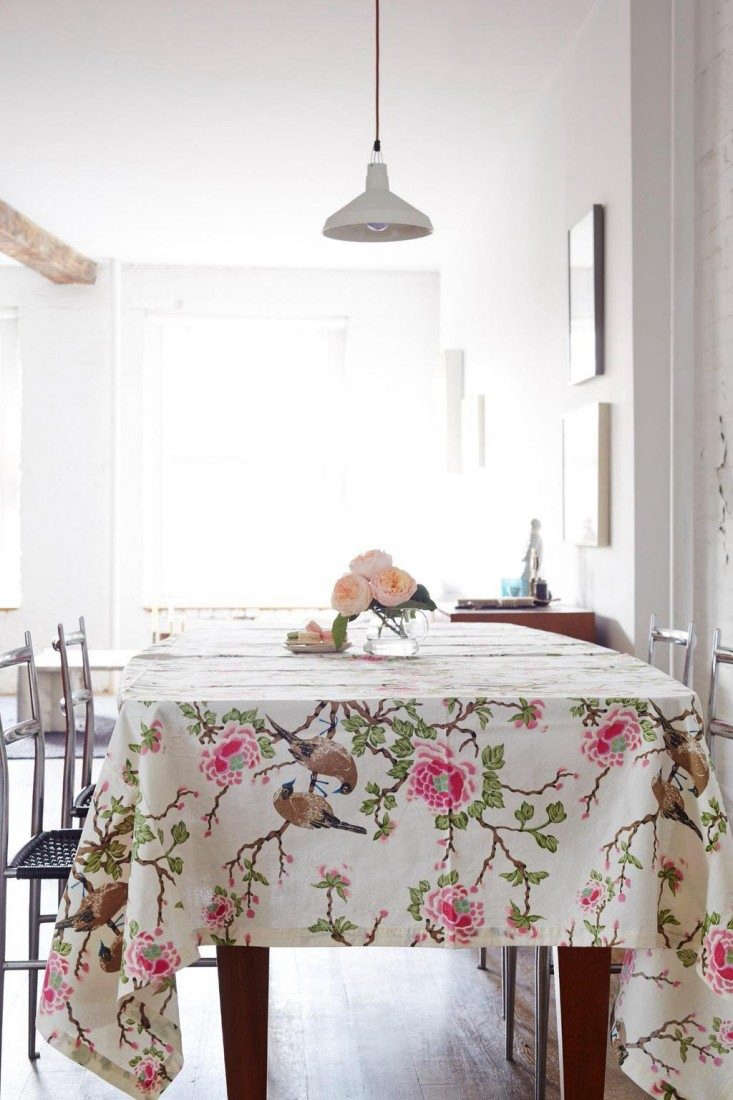 erica tanov&#8\2\17;s lovebird table cloth is also available in a bedd 15