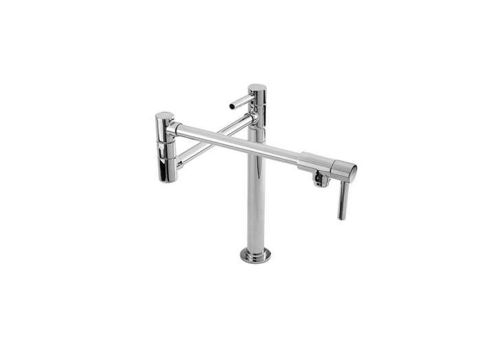 the newport brass satin nickel double handle deck mounted faucet is \$874.30 at 23