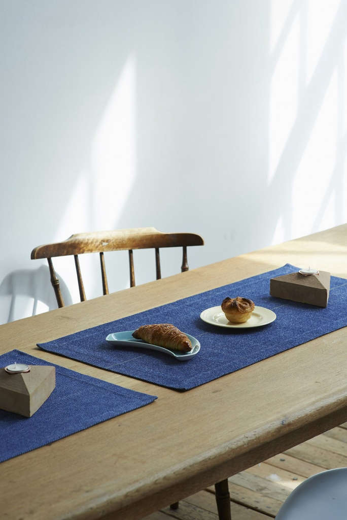 Woven Indigo Soft Goods from Lane and London Cloth Company Remodelista