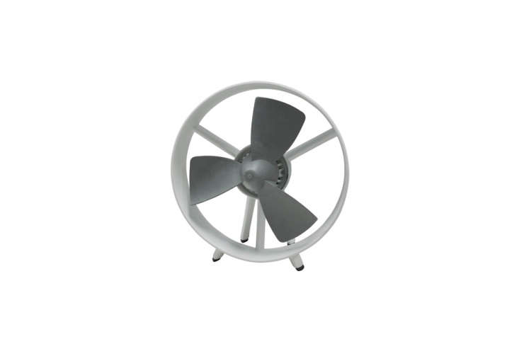 the \10 inch tall soleus air soft blade table fan has safe to touch gray b 25