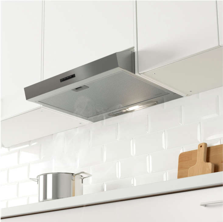 the eventuell built in extractor hood in stainless steel is \$395 at ikea. 26