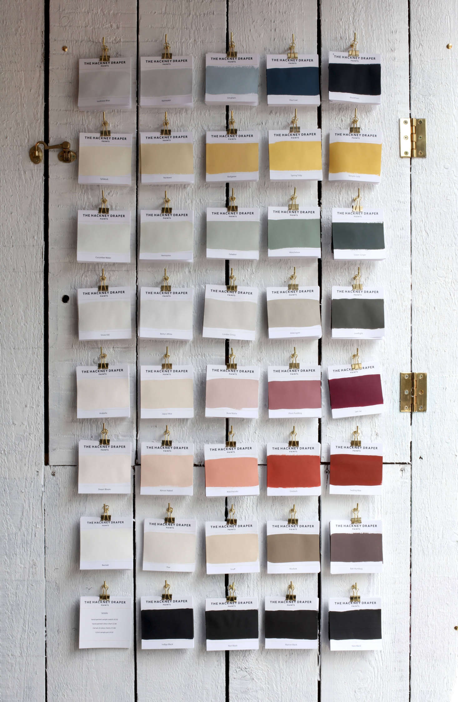 An overview of the new colors for fall.