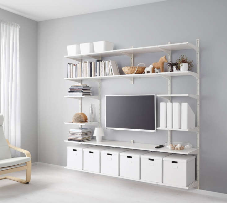 ikea&#8\2\17;s algot wall upright/shelves in white are \$\188 and can  23