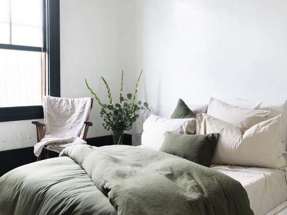 Steal This Look Serene Scandinavian Winter Bedroom Remodelista Serene Scandinavian Winter Bedroom, Muji Linen Bedding Reviews
