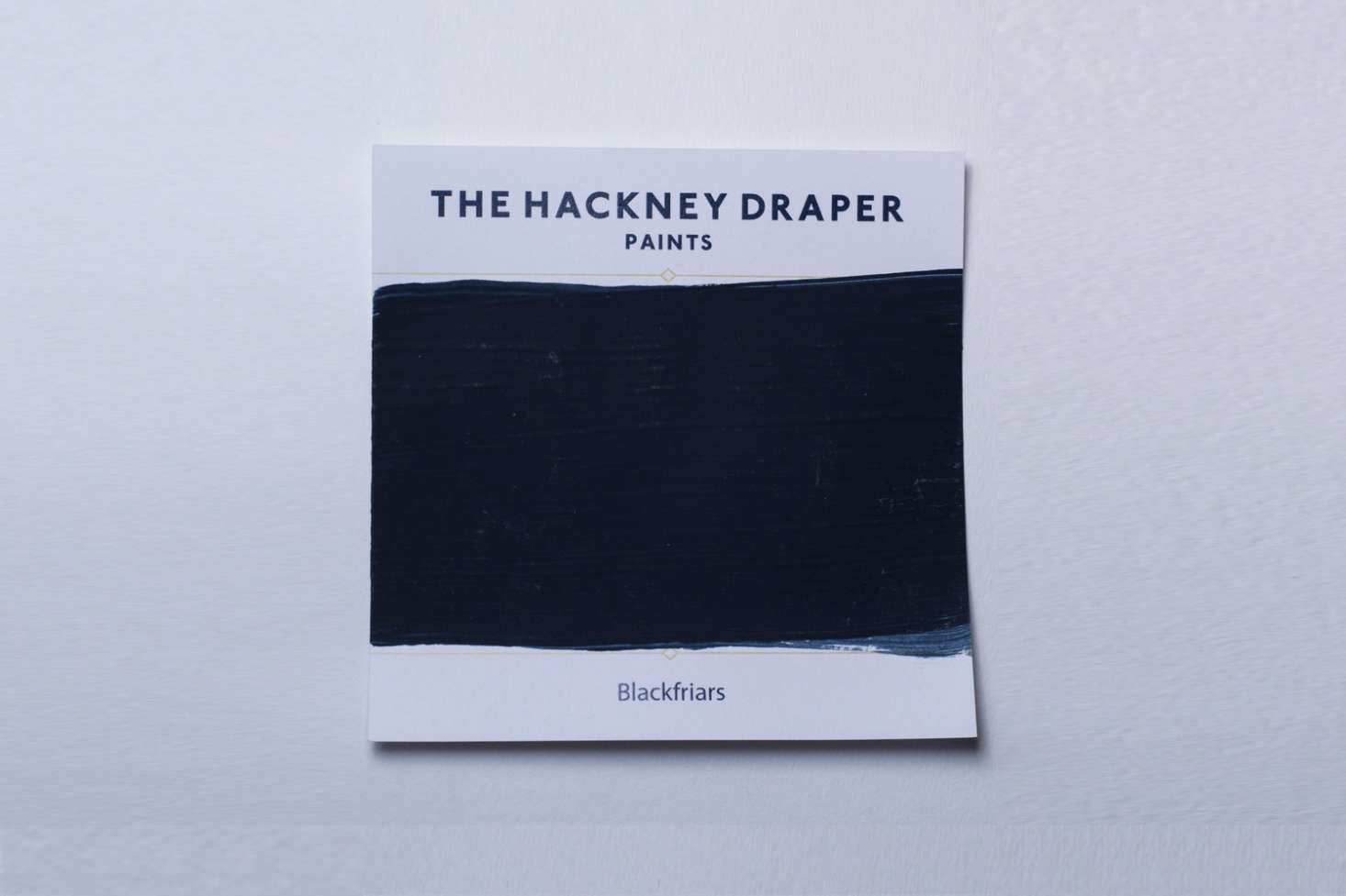 Blue-black paint called Blackfriars.