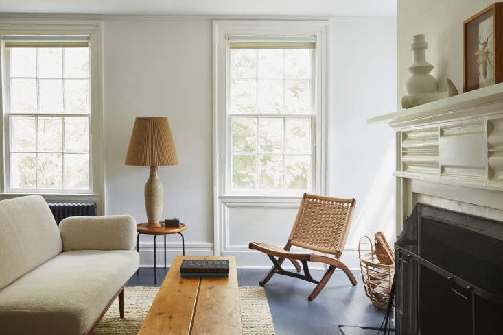 simple roller shades in a colonial house in bellport with uncommon style from f 17