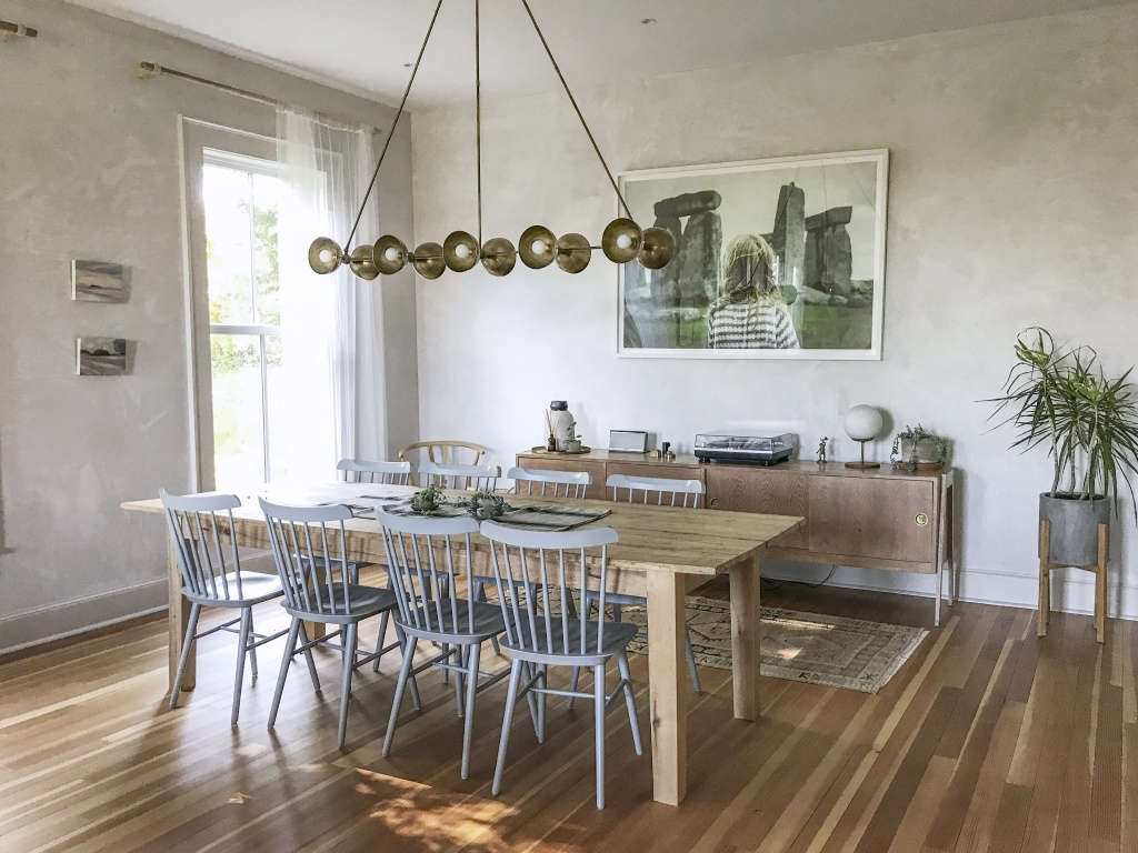 New house remodel in Maine by Jersey Ice Cream Co., glam eatin kitchen