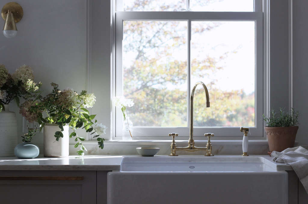 New house remodel in Maine by Jersey Ice Cream Co., glam eatin kitchen