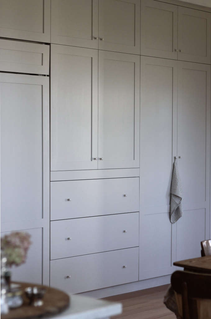 New house remodel in Maine by Jersey Ice Cream Co., glam eatin kitchen