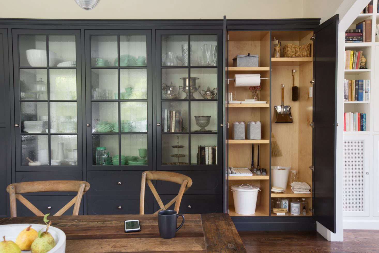 Plenty of storage, even without an island. Photograph by Mimi Giboin from What’s Inside: The Stealth Utility Closet.