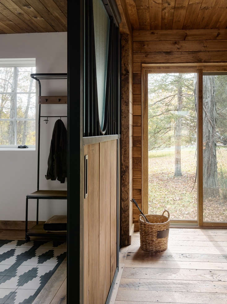 barn remodel catskills interior wood floors cladding 5