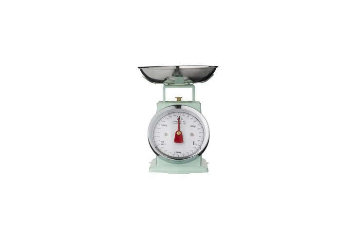 source a vintage kitchen scale from your local flea market or online like this  30