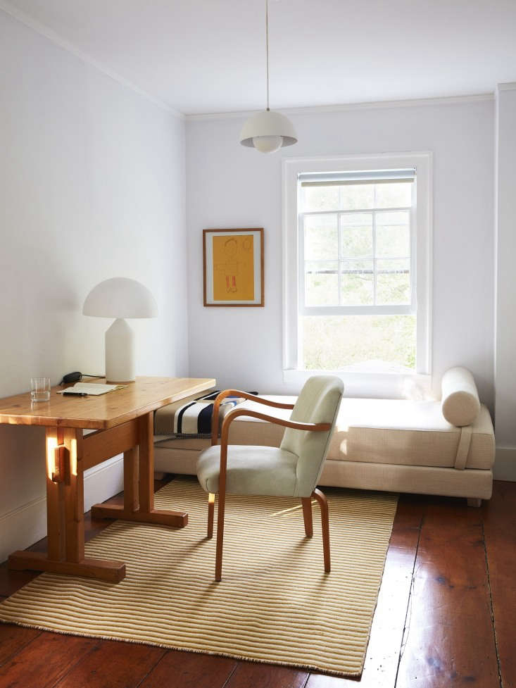 One of our favorite home offices for reflection and repose. Photograph by Jonathan Hökklo, styling by Alexa Hotz, from Steal This Look: A Clean, Well-Lighted Study by Designer C.S. Valentin.
