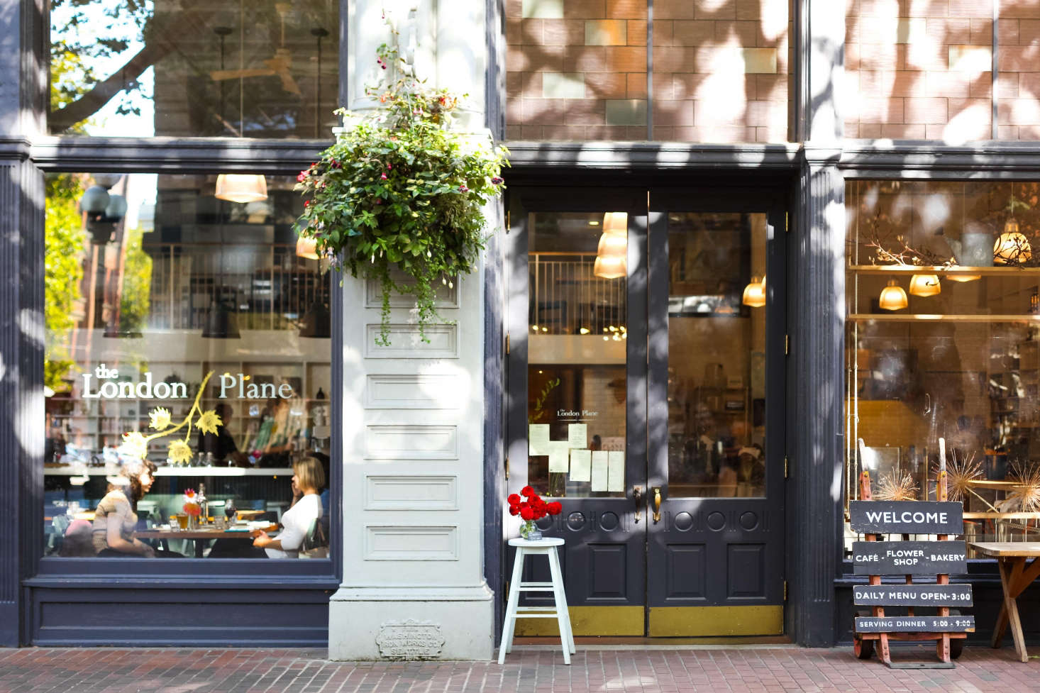 For the storefront, Dillon took a page from the playbook of London shops, which he admires for their 