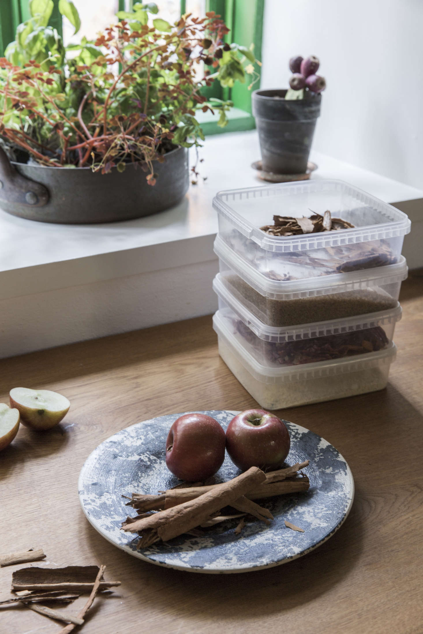 Go-to storage containers, at Noma and at home. Photograph courtesy of Dinesen.