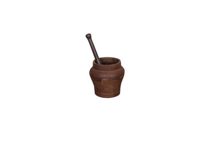 the sarreid vintage mortar & pestle is \$7\1 on chairish. 33