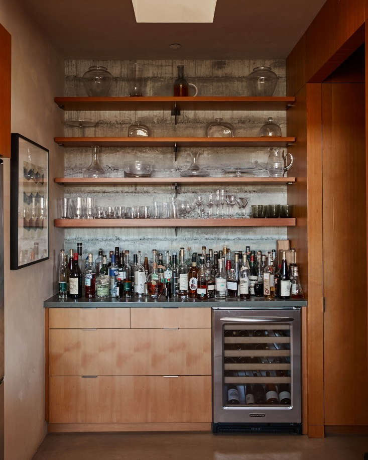 baker lane bar cocktails liquor cabinet wine fridge