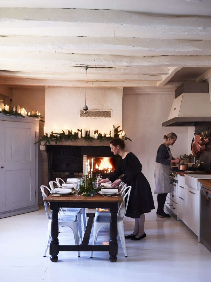 mother and daughter in the kitchen/dining area off the living room. 22