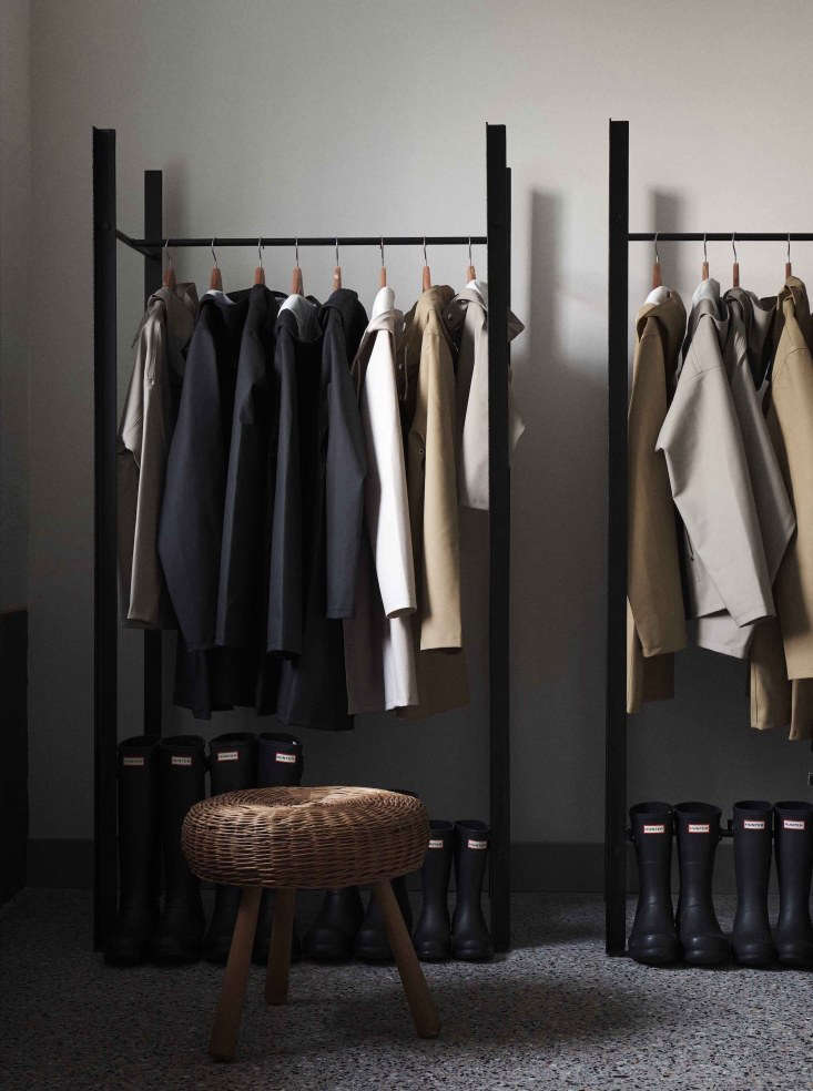 the mudroom at wanås is stocked with stutterheim raincoats and hunter boot 27