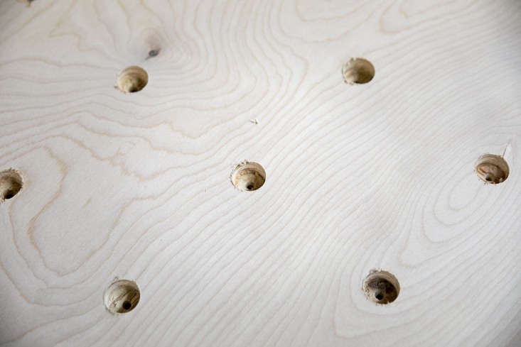 sample of larger holes drilled part way. 22