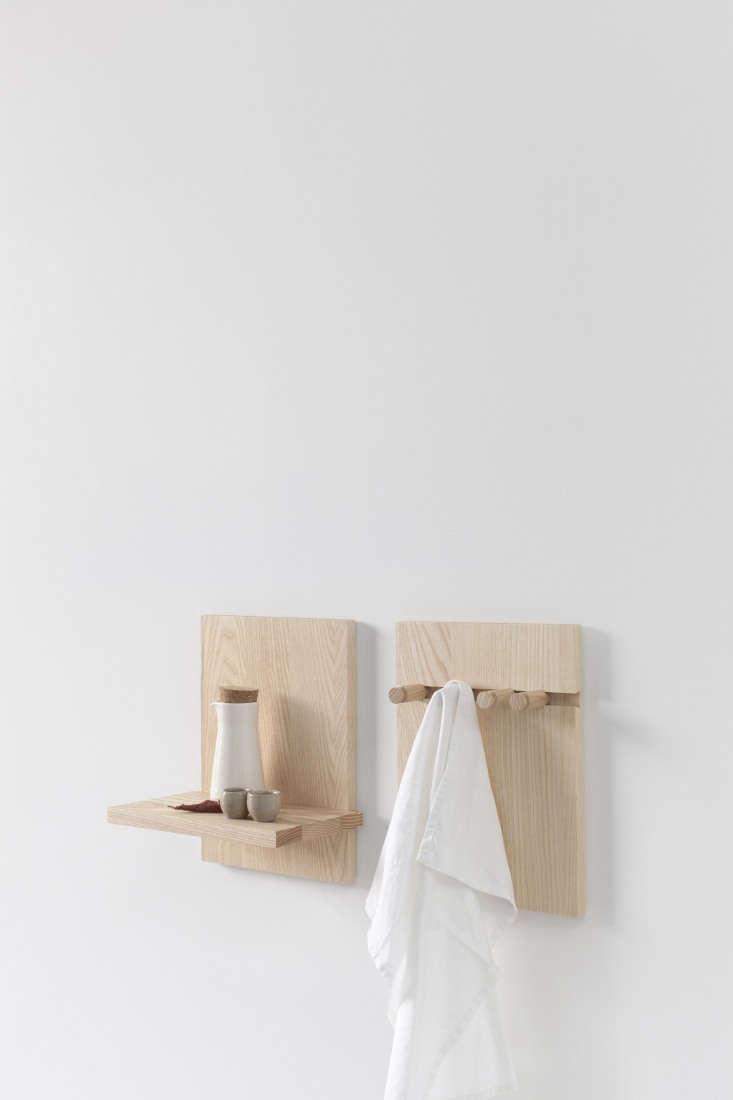 the wall shelf by steffen kehrle comes in a range of shelf and peg variations t 24