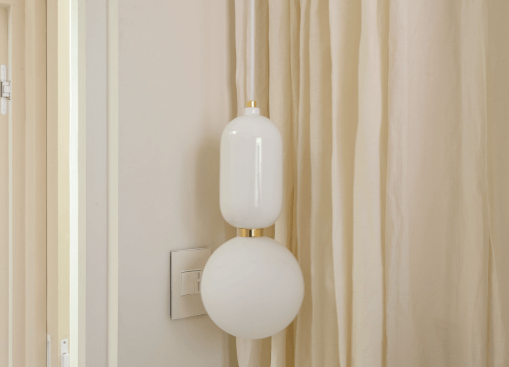 custom painted european style switches and an opaque globe pendant are among th 19