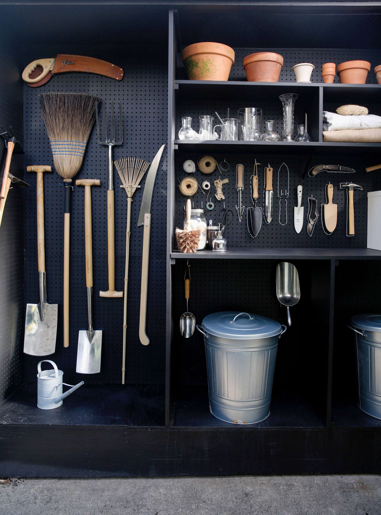 Michelle created her tiny, -inch-deep garden shed by co-opting space from her garage behind her Mill Valley, California, home. (See Steal This Look: My Mini Garden Shed in a Garage for more.) But it was time to update the look: 