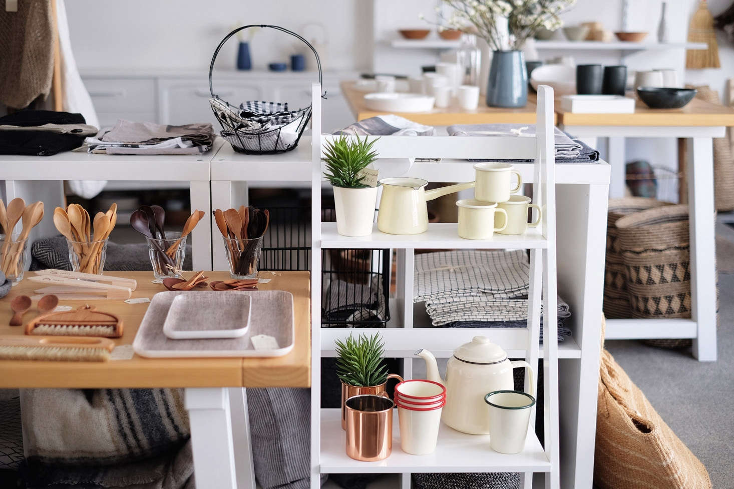 No. 56 offers a variety of wares from Remodelista favorites Falcon Enamelware, Fog Linen Work, and Iris Hantverk.