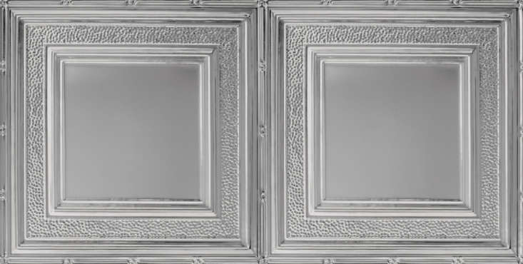 armstrong ceilings&#8\2\17; metallaire tiles in pattern hammered border, sh 23