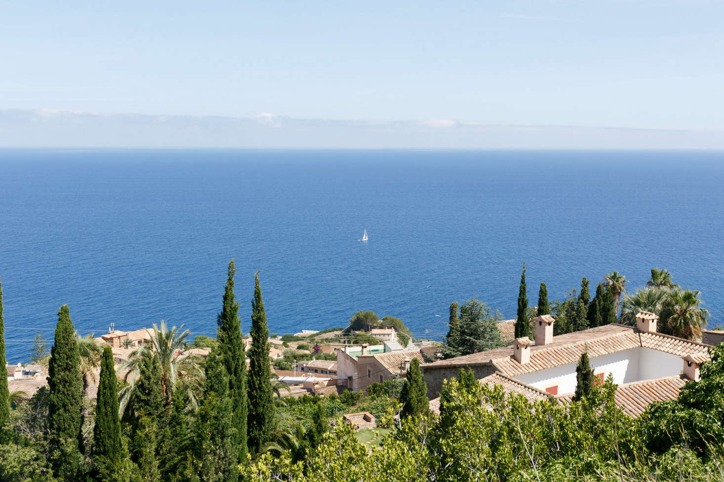 The bedrooms have unobstructed views of the Balearic Sea.