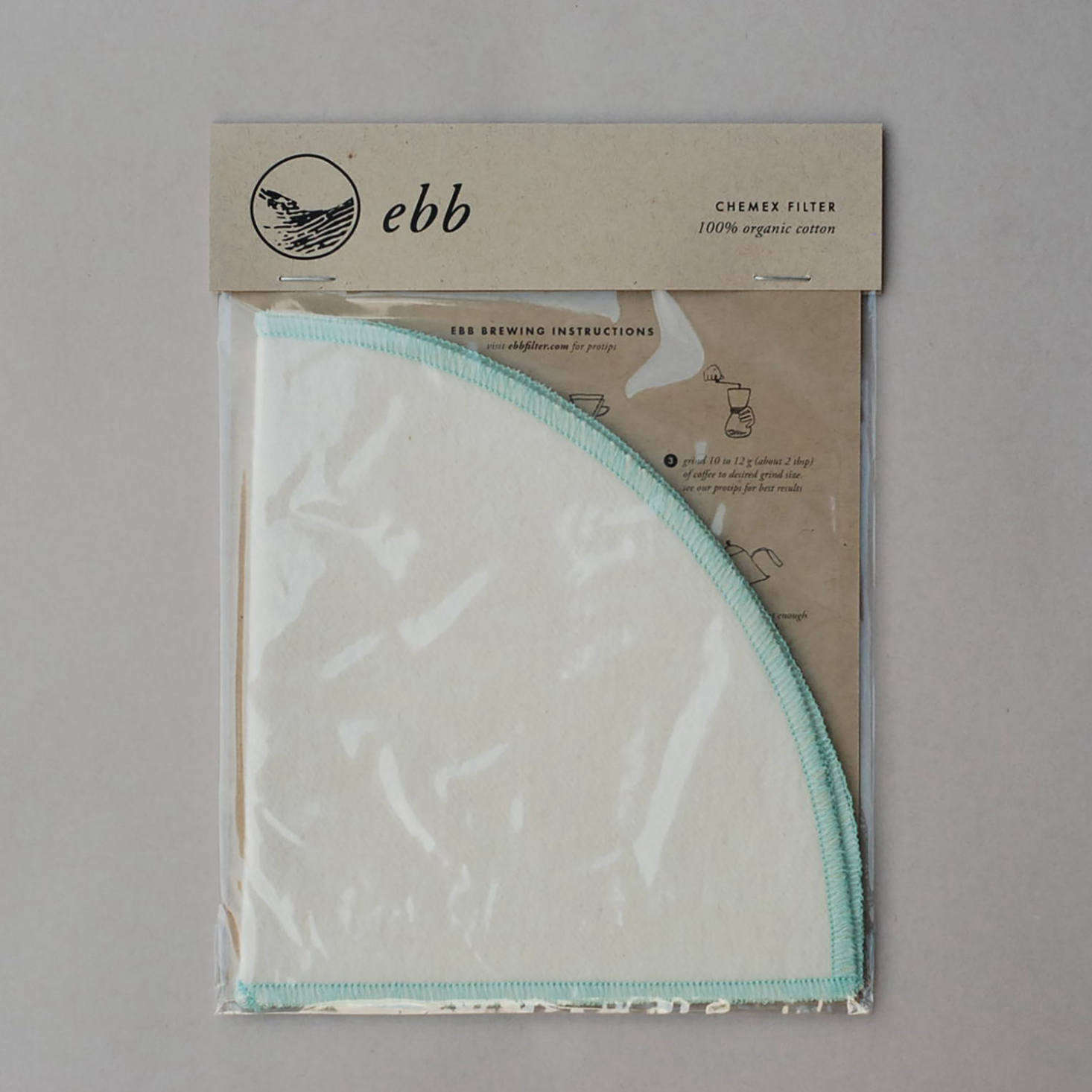 Ebb filters arrive in packaging that