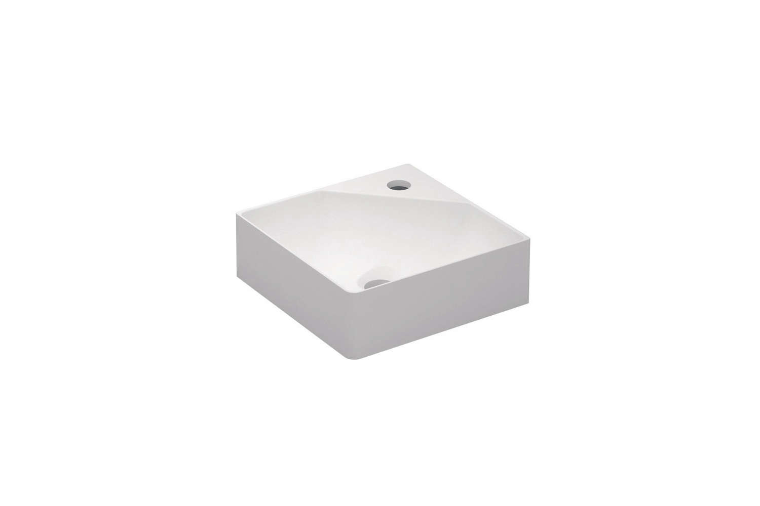 the cosmic fancy corner washbasin is made from teckstone and available in  20