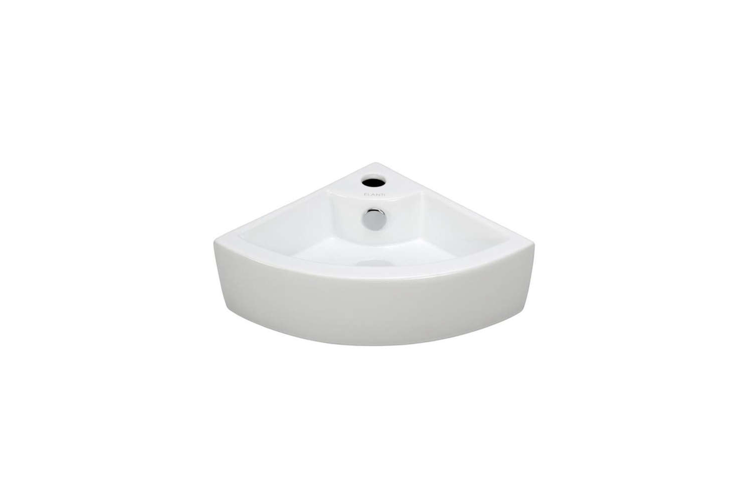 the elanti wall mounted corner bathroom sink is \$\159.98 at home depot. 23