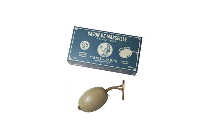 For the kitchen and bathroom, the classic Marius Fabre Wall-Mounted Soap Holder is $48 from Boston General Store. (For glamorous soap dishes, see Astier de Villatte