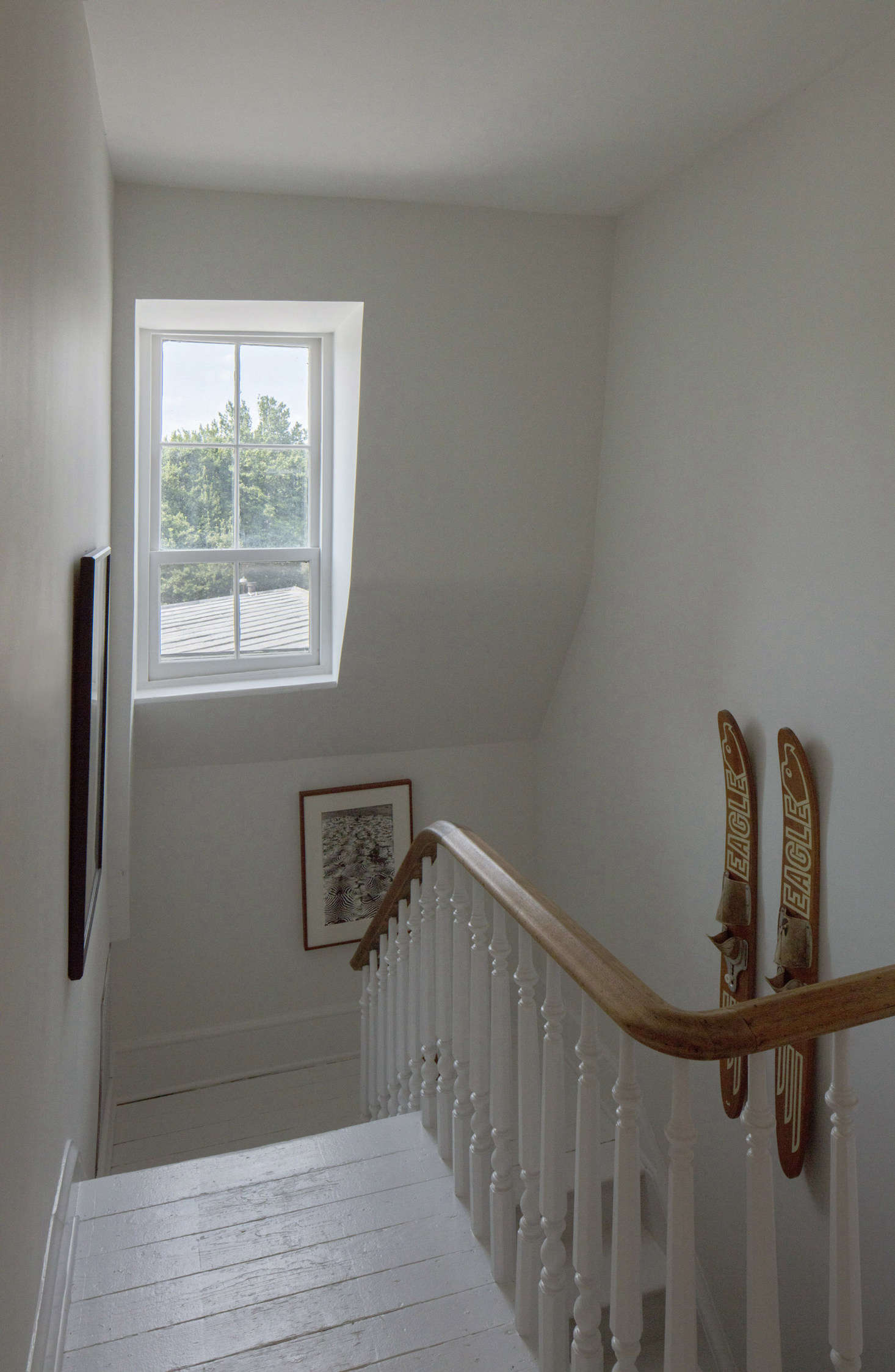 The upper two floors have yet to be fully tackled: upgraded bathrooms are on the docket for Phase