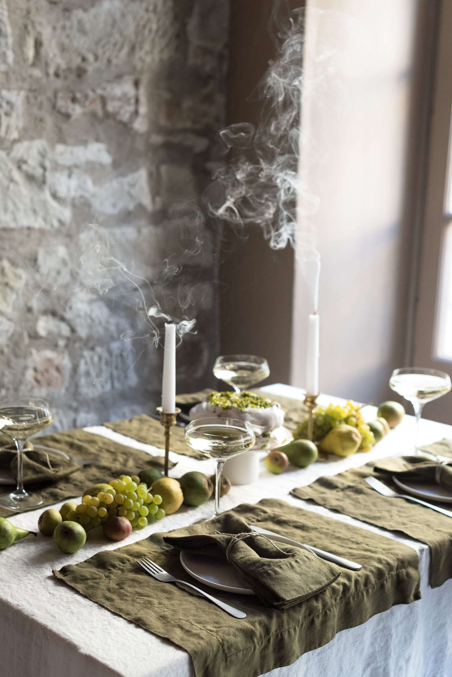 Just add candles (and festive glassware).