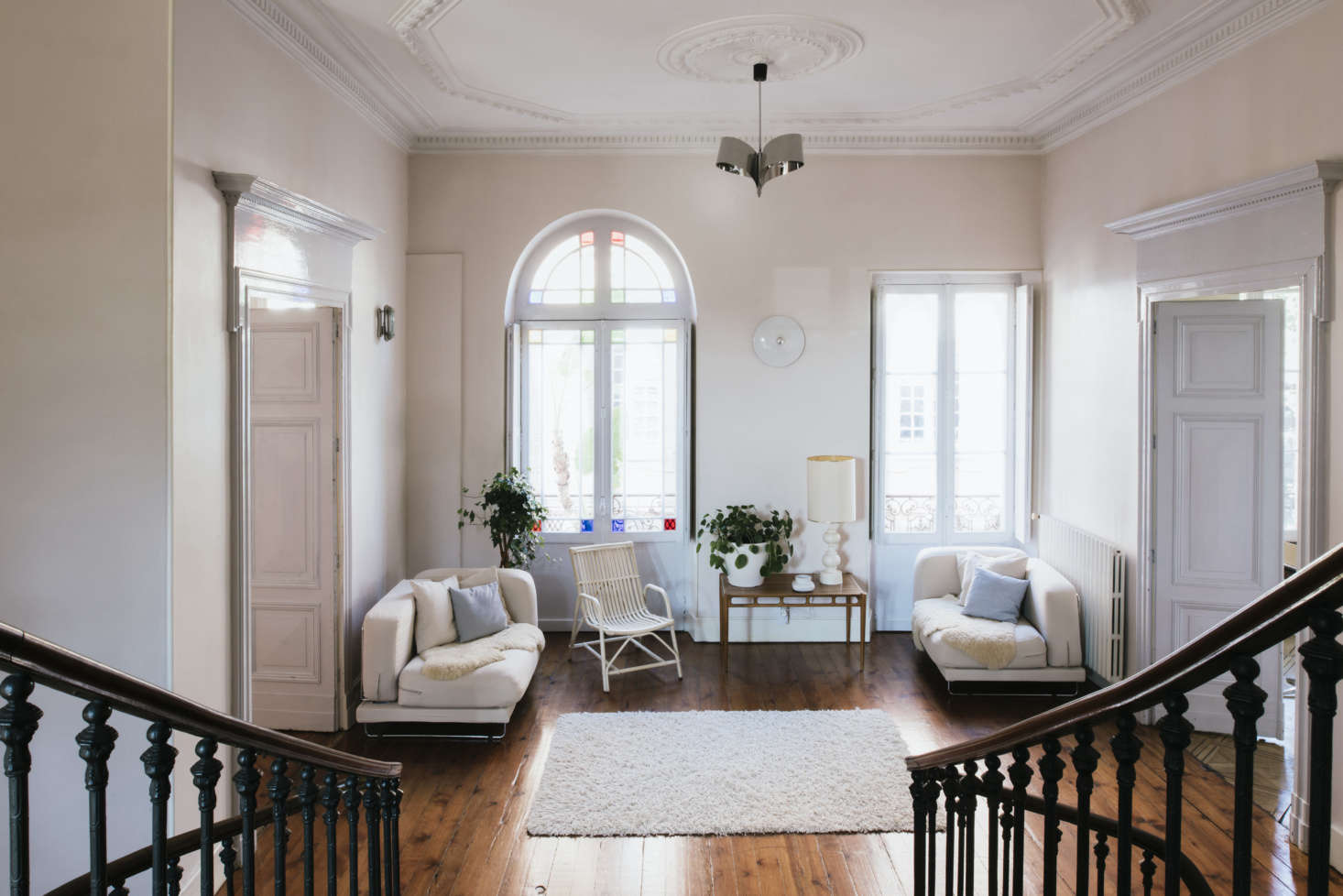 The living area features the house