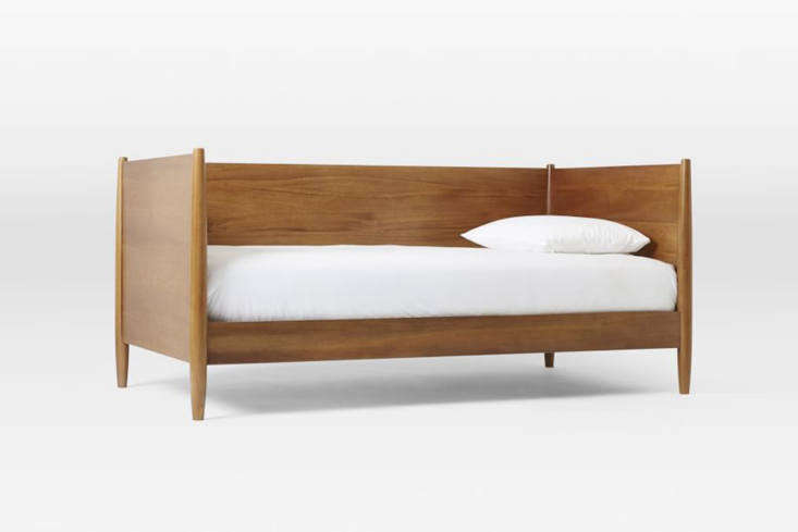 west elm&#8\2\17;s mid century daybed acorn is currently on sale for \$699. 22