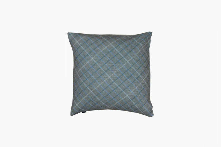 the caithness cushion offers a subtle take on tartan; ￡75. 23